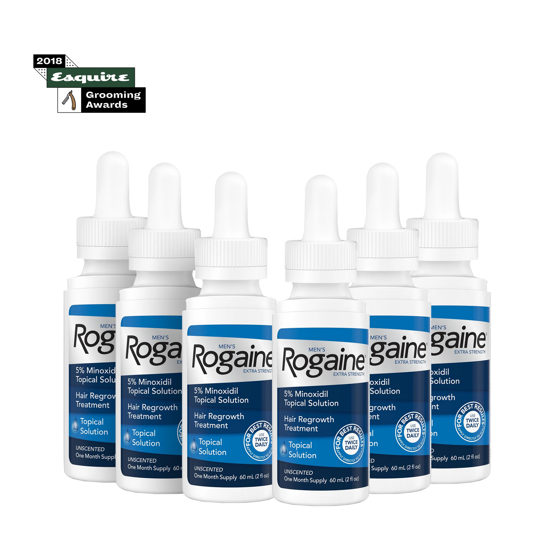 Rogaine men’s sold 5% minoxidil topical solution hair regrowth treatment