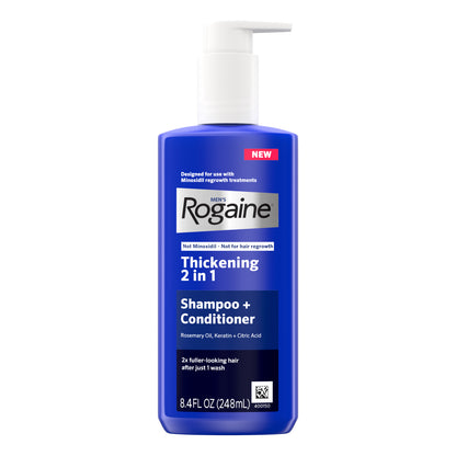 Men's ROGAINE® Hair Thickening 2 in 1 Shampoo + Conditioner