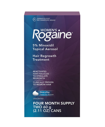 Women's ROGAINE® 5% Minoxidil Unscented Foam