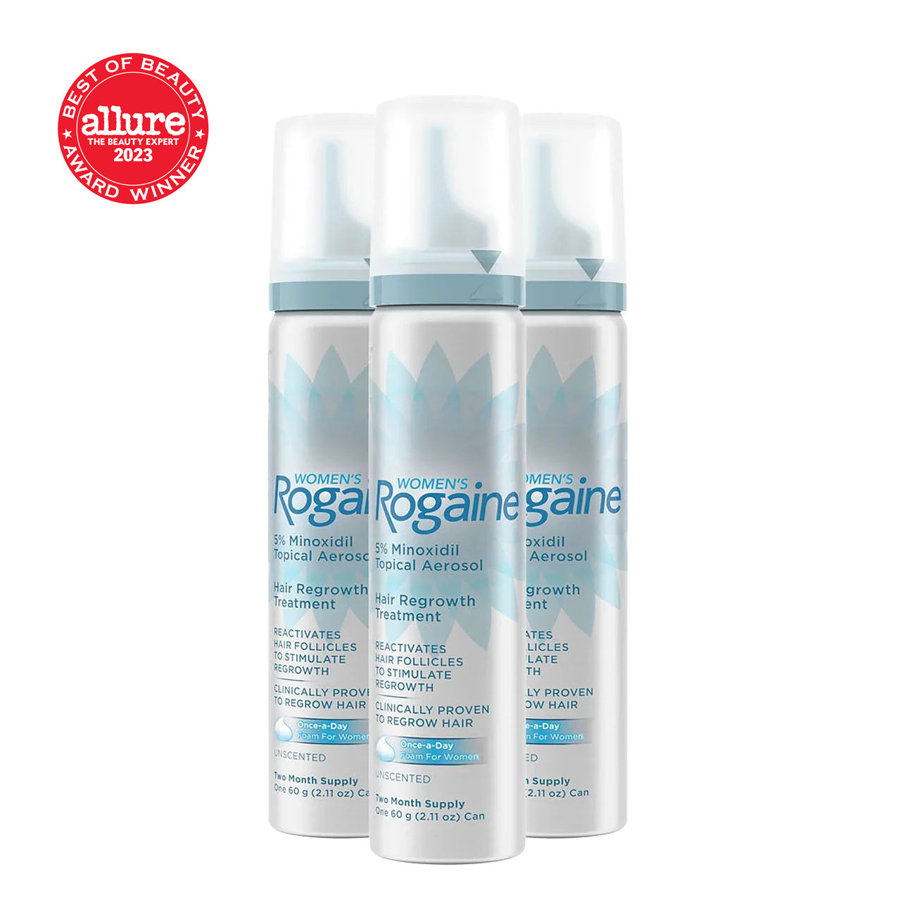 women's rogaine 5 minoxidil foam unscented